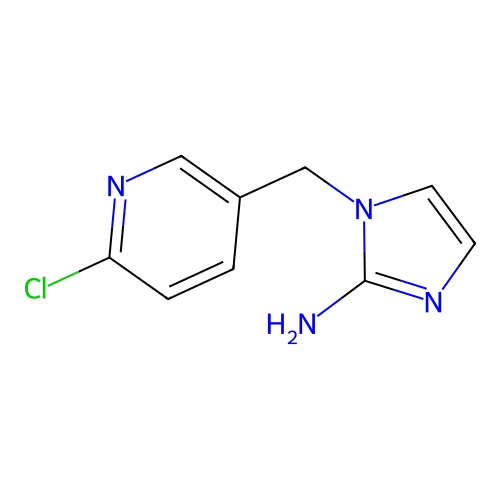 Imidacloprid guanidine olefin structure