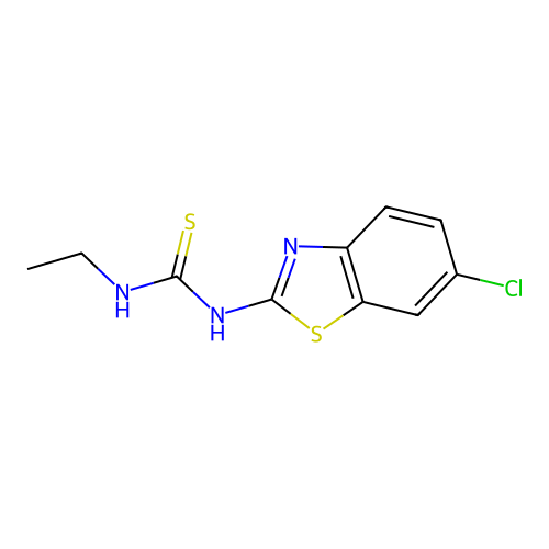 1-(6-Chloro-1,3-benzothiazol-2-yl)-3-ethylthiourea structure