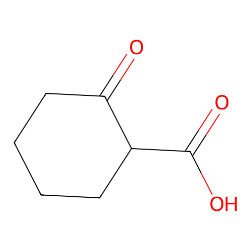 2-Oxocyclohexanecarboxylic acid structure