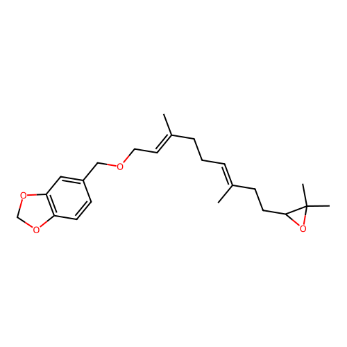 2,6-Dodecadiene, 10,11-epoxy-3,7,11-trimethyl-1-(piperonyloxy)- structure
