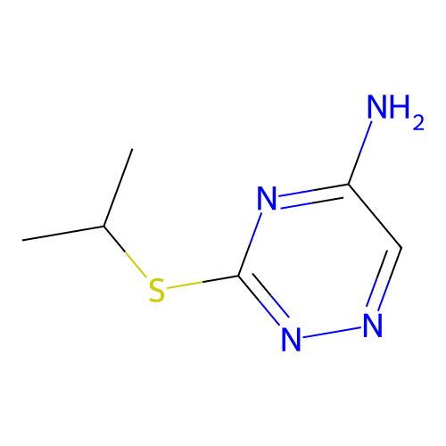 3-(Isopropylthio)-1,2,4-triazin-5-amine structure