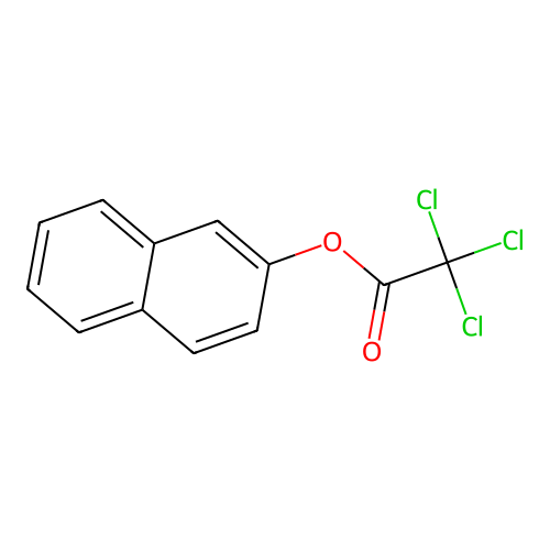 Trichloroacetic acid, 2-naphthyl ester structure