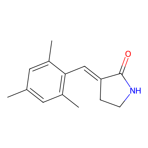 3-(2,4,6-Trimethylbenzylidene)pyrrolidin-2-one structure
