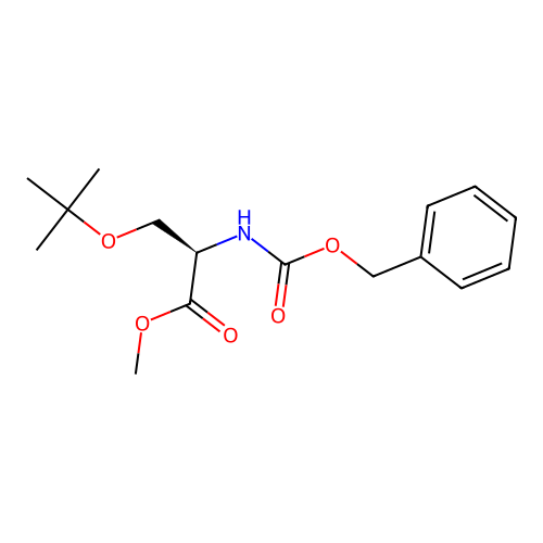 Z-D-Ser(tbu)-ome structure
