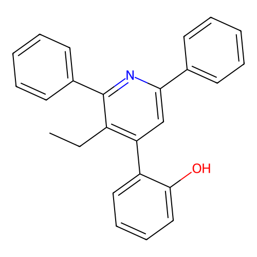 2-(3-Ethyl-2,6-diphenylpyridin-4-yl)phenol structure
