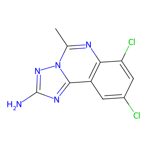7,9-Dichloro-5-methyl[1,2,4]triazolo[1,5-c]quinazolin-2-amine structure