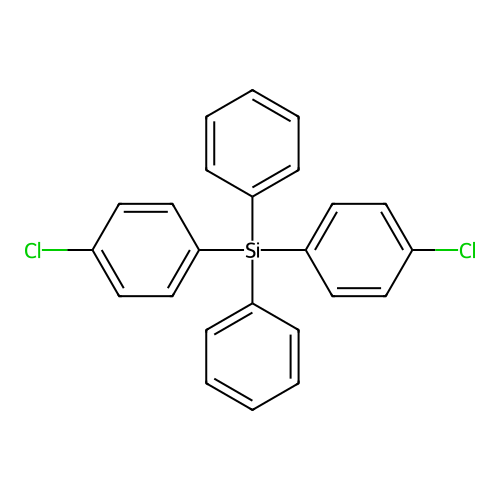 Bis(4-chlorophenyl)(diphenyl)silane structure
