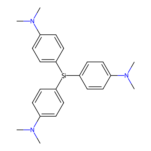 4,4',4''-silanetriyltris(N,N-dimethylaniline) structure