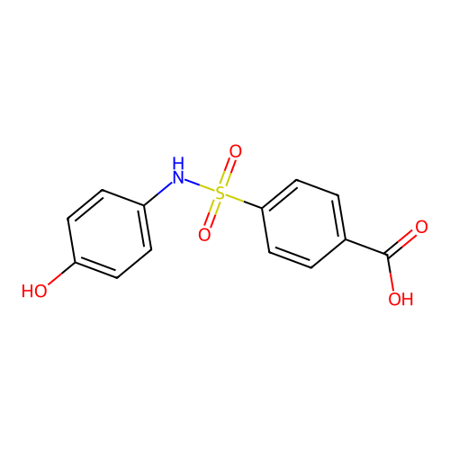 4-[(4-hydroxyphenyl)sulfamoyl]benzoic Acid structure