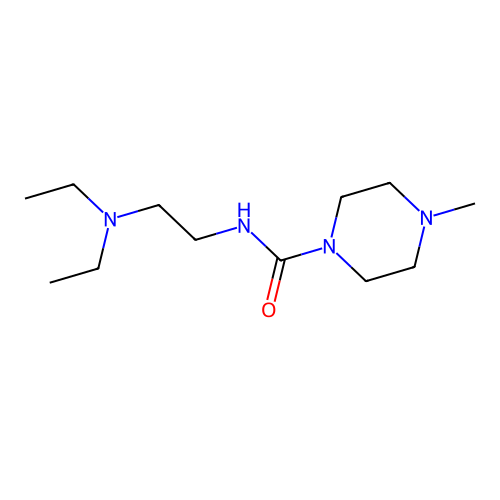 1-Piperazinecarboxamide, N-[2-(diethylamino)ethyl]-4-methyl- structure