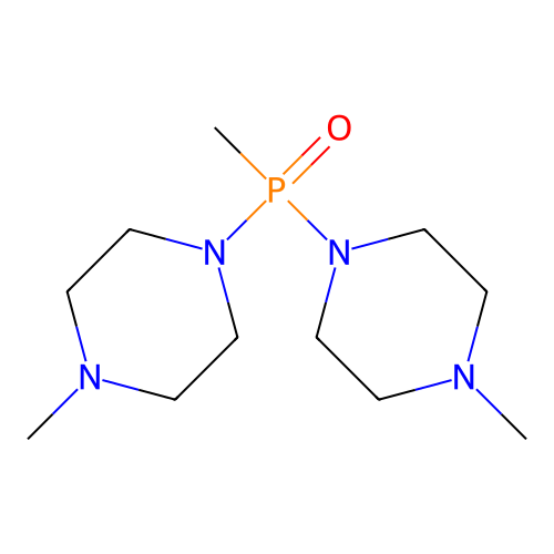 1-Methyl-4-[methyl-(4-methylpiperazin-1-yl)phosphoryl]piperazine structure