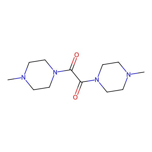 1,2-Bis(4-methylpiperazin-1-yl)ethane-1,2-dione structure