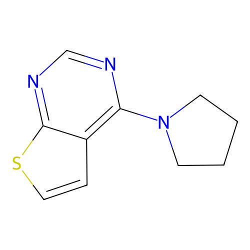 4-Pyrrolidin-1-ylthieno[2,3-d]pyrimidine structure