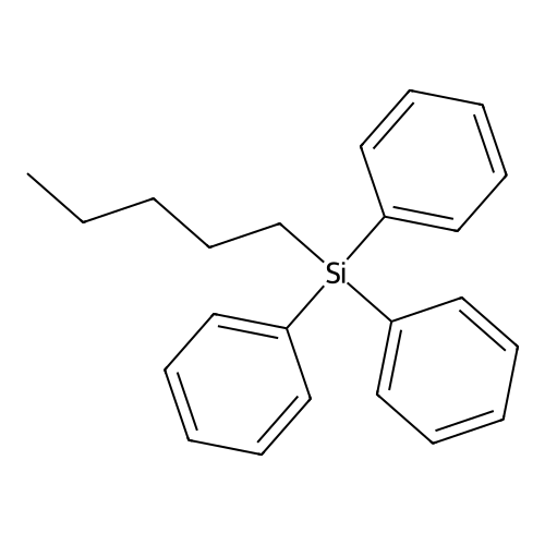 Pentyl(triphenyl)silane structure