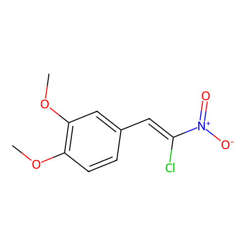 4-(2-Chloro-2-nitrovinyl)-1,2-dimethoxybenzene structure