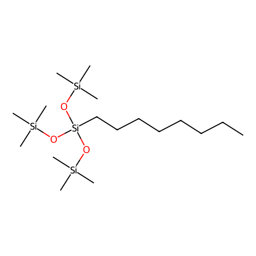 Trisiloxane, 1,1,1,5,5,5-hexamethyl-3-octyl-3-[(trimethylsilyl)oxy]- structure