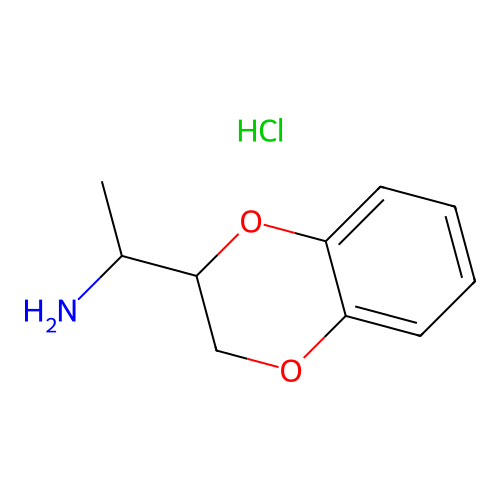 1-(2,3-Dihydrobenzo[b][1,4]dioxin-2-yl)ethanamine hydrochloride structure