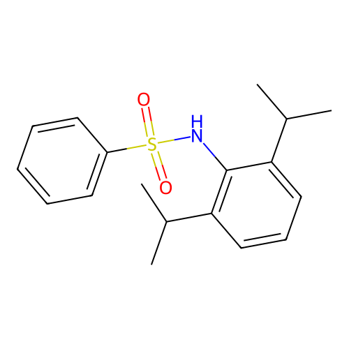 N-(2,6-diisopropylphenyl)benzenesulfonamide structure