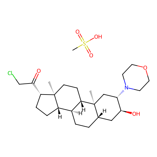 Org 20599 methanesulfonate structure