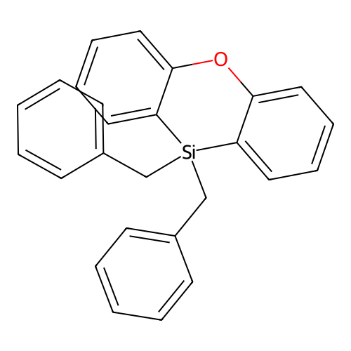10,10-Dibenzyl-10H-phenoxasilin structure
