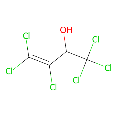 1,1,1,3,4,4-Hexachloro-3-buten-2-ol structure