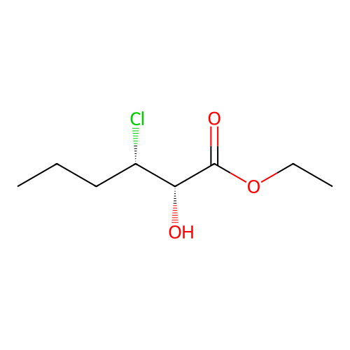 ethyl (2S,3S)-3-chloro-2-hydroxyhexanoate structure