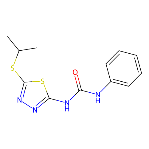 1-(5-(Isopropylthio)-1,3,4-thiadiazol-2-yl)-3-phenylurea structure