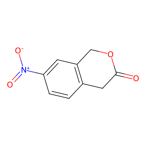 3H-2-benzopyran-3-one, 1,4-dihydro-7-nitro- structure