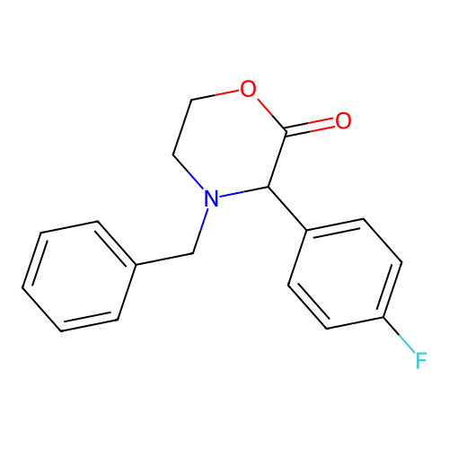 3-(4-Fluorophenyl)-4-(phenylmethyl)-2-morpholinone structure