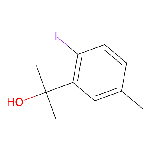 2-(2-Iodo-5-methylphenyl)propan-2-ol structure