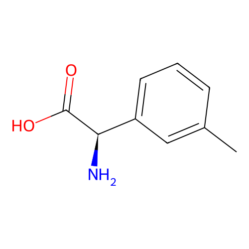 (2R)-2-amino-2-(3-methylphenyl)acetic acid structure