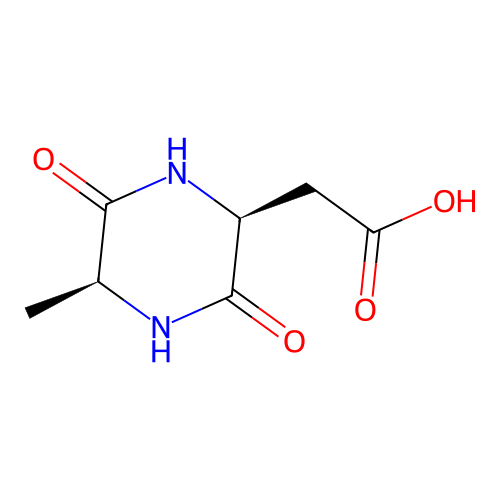 Aspartyl-alanyl-diketopiperazine structure