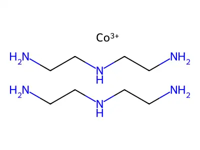 Cobalt triethylene tetramine complex structure