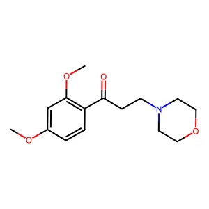 Propiophenone, 2',4'-dimethoxy-3-morpholino- structure