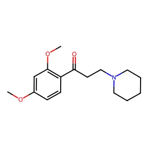 Propiophenone, 2',4'-dimethoxy-3-piperidino- structure