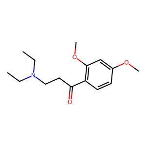 Propiophenone, 3-diethylamino-2',4'-dimethoxy- structure