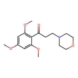 Propiophenone, 3-morpholino-2',4',6'-trimethoxy- structure