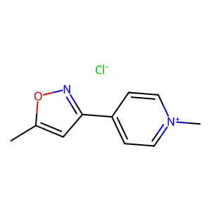 5-Methyl-3-(1-methylpyridin-4(1H)-ylidene)-3H-1,2-oxazol-1-ium chloride structure