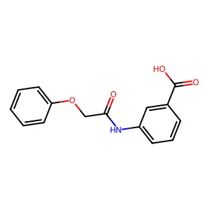 3-(2-苯氧基乙酰氨基)苯甲酸 structure