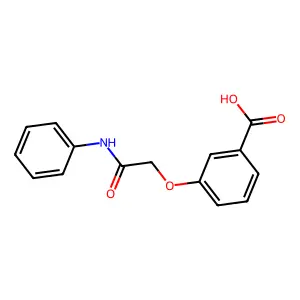 3-(2-苯氨基-2-氧代乙氧基)苯甲酸 structure