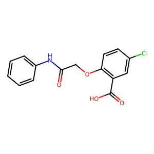 2-(2-苯氨基-2-氧代乙氧基)-5-氯苯甲酸 structure