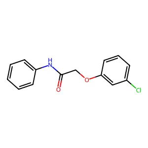 2-(3-chlorophenoxy)-N-phenylacetamide structure