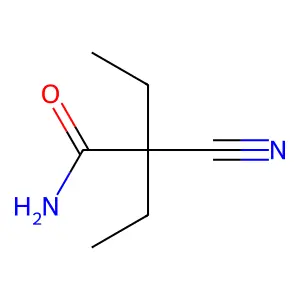 Butyramide, 2-cyano-2-ethyl- structure