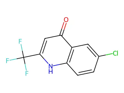 6-Chloro-2-(trifluoromethyl)quinolin-4(1H)-one structure
