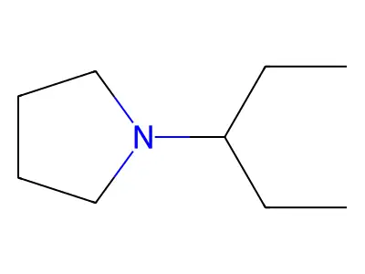 1-(1-Ethylpropyl)pyrrolidine structure