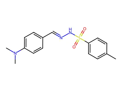 N-[[4-(dimethylamino)phenyl]methylideneamino]-4-methylbenzenesulfonamide structure