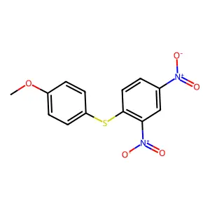 1-[(4-Methoxyphenyl)sulfanyl]-2,4-dinitrobenzene structure