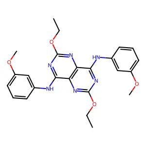 Pyrimido[5,4-d]pyrimidine, 4,8-di-m-anisidino-2,6-diethoxy- structure