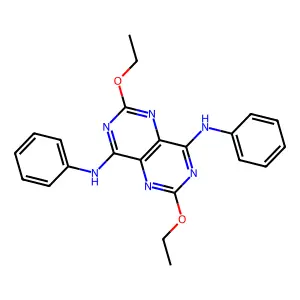 Pyrimido[5,4-d]pyrimidine, 4,8-dianilino-2,6-diethoxy- structure