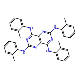 2,4,6,8-Tetrakis(o-toluidino)pyrimido[5,4-d]pyrimidine structure